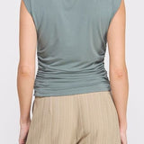 Lottie Shoulder Drape Top - MTT Collective