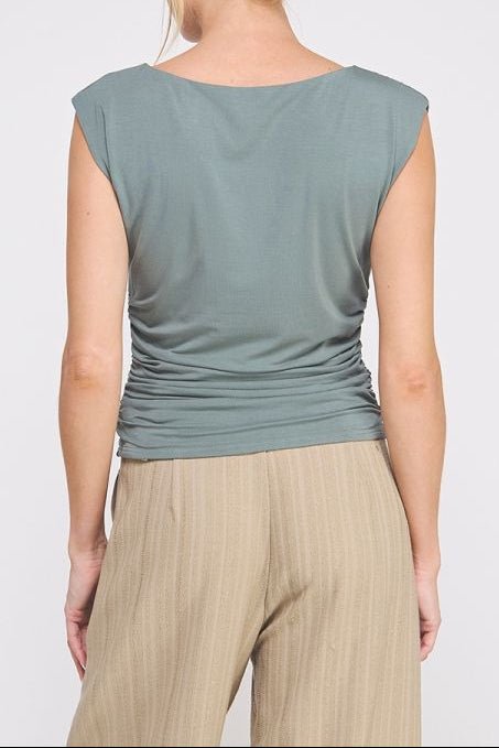 Lottie Shoulder Drape Top - MTT Collective