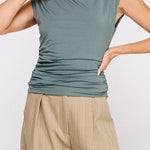 Lottie Shoulder Drape Top - MTT Collective