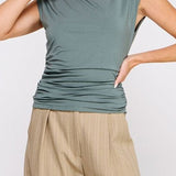 Lottie Shoulder Drape Top - MTT Collective