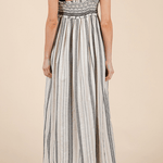 Louisa Stripe Smocked Midi Sundress - MTT Collective