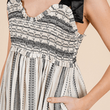 Louisa Stripe Smocked Midi Sundress - MTT Collective