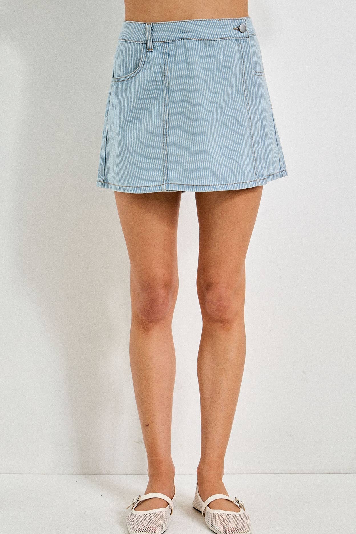 Louise Pinstripe Skort - MTT Collective