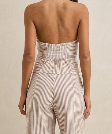 Louise Tie Front Halter Top - MTT Collective
