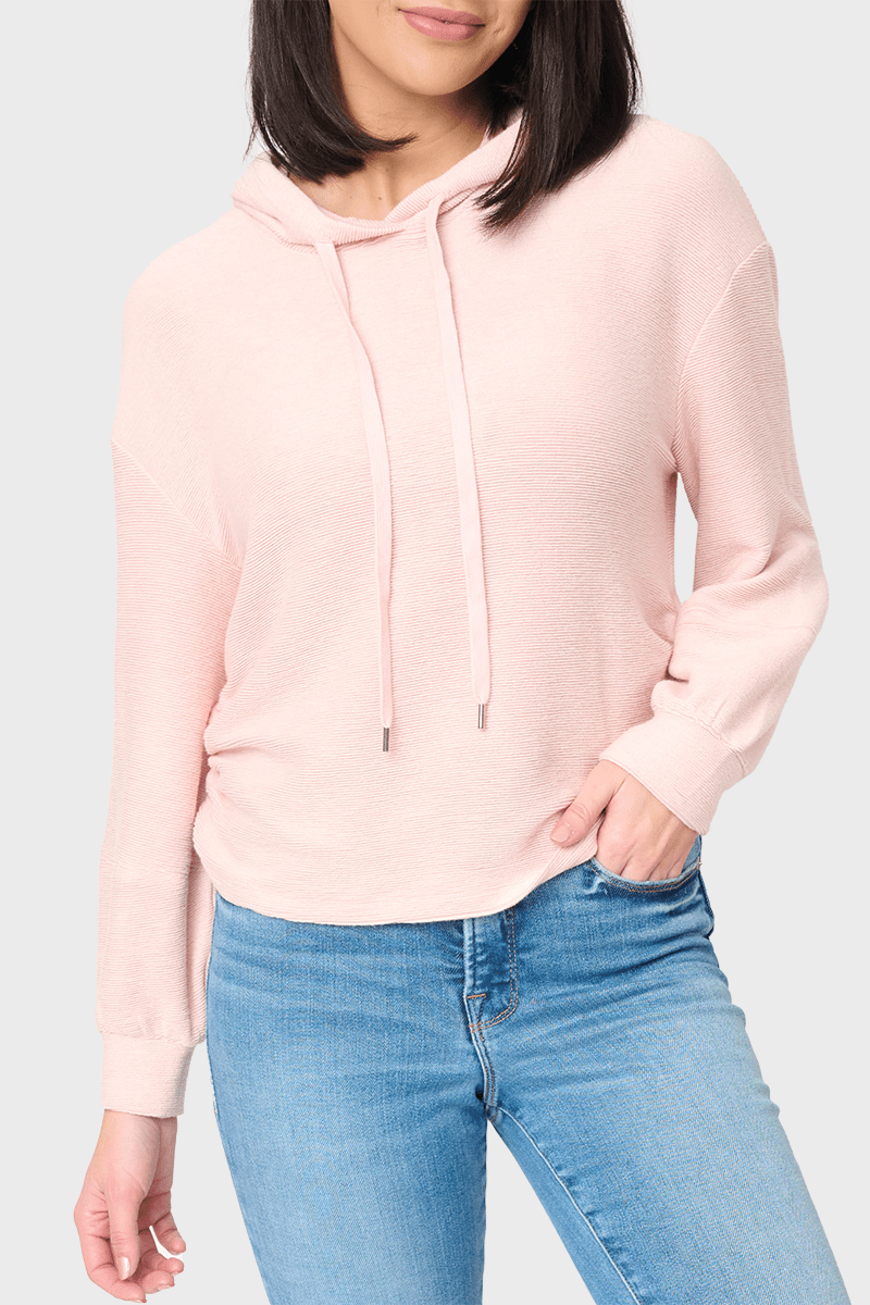 Low Key Luxe Rib Cinched Hoodie - MTT Collective