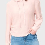 Low Key Luxe Rib Cinched Hoodie - MTT Collective