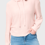 Low Key Luxe Rib Cinched Hoodie - MTT Collective