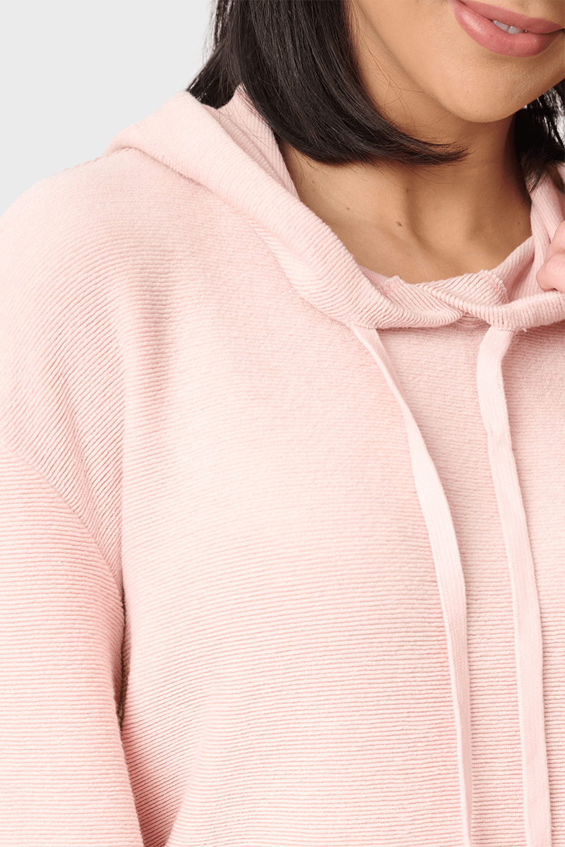 Low Key Luxe Rib Cinched Hoodie - MTT Collective