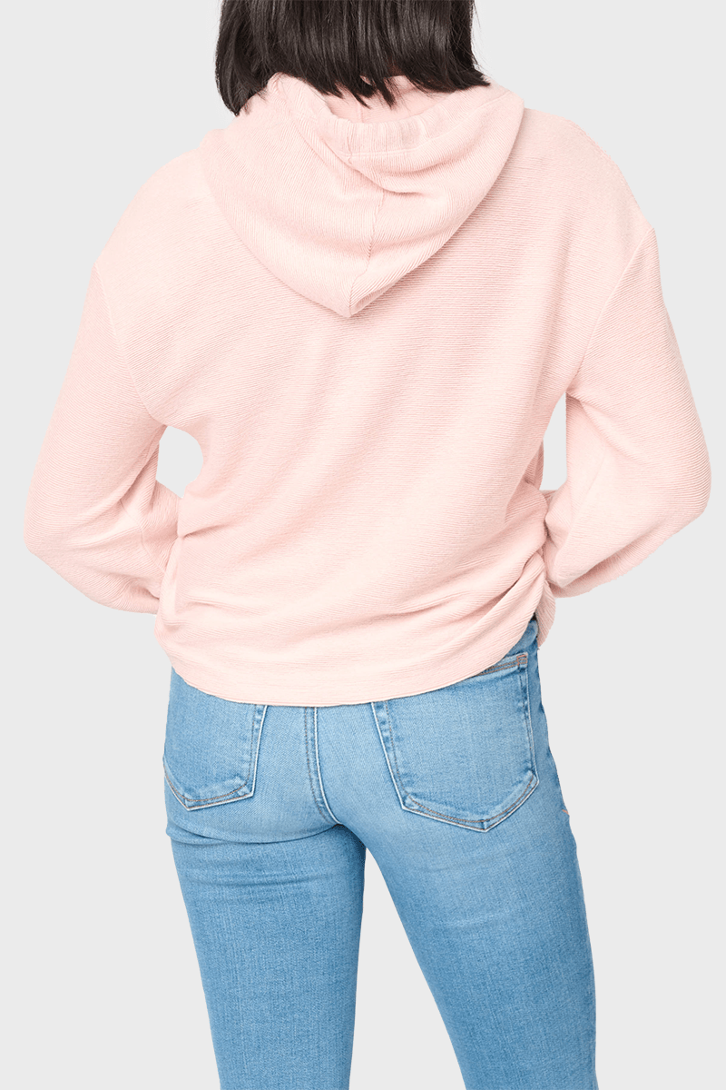 Low Key Luxe Rib Cinched Hoodie - MTT Collective