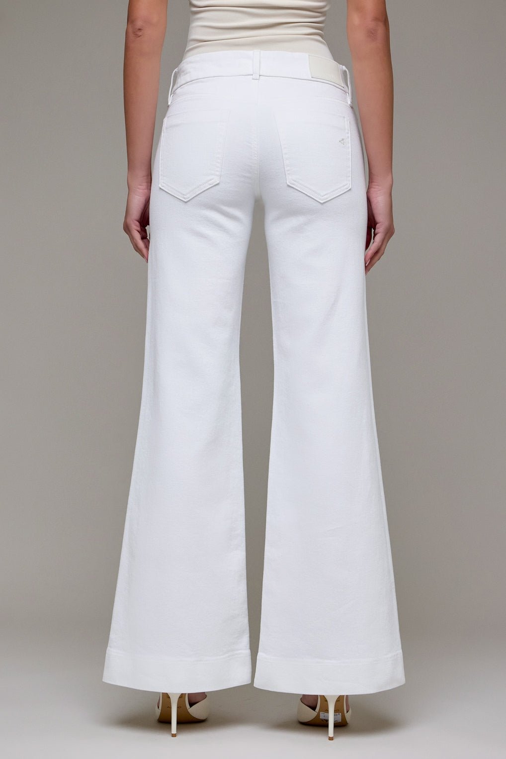 Low Rise Double Button Flare Jean - MTT Collective