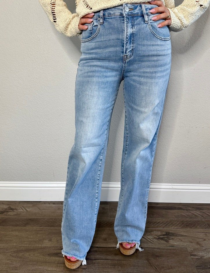 Lowell High Rise Step - Hem Jeans - MTT Collective