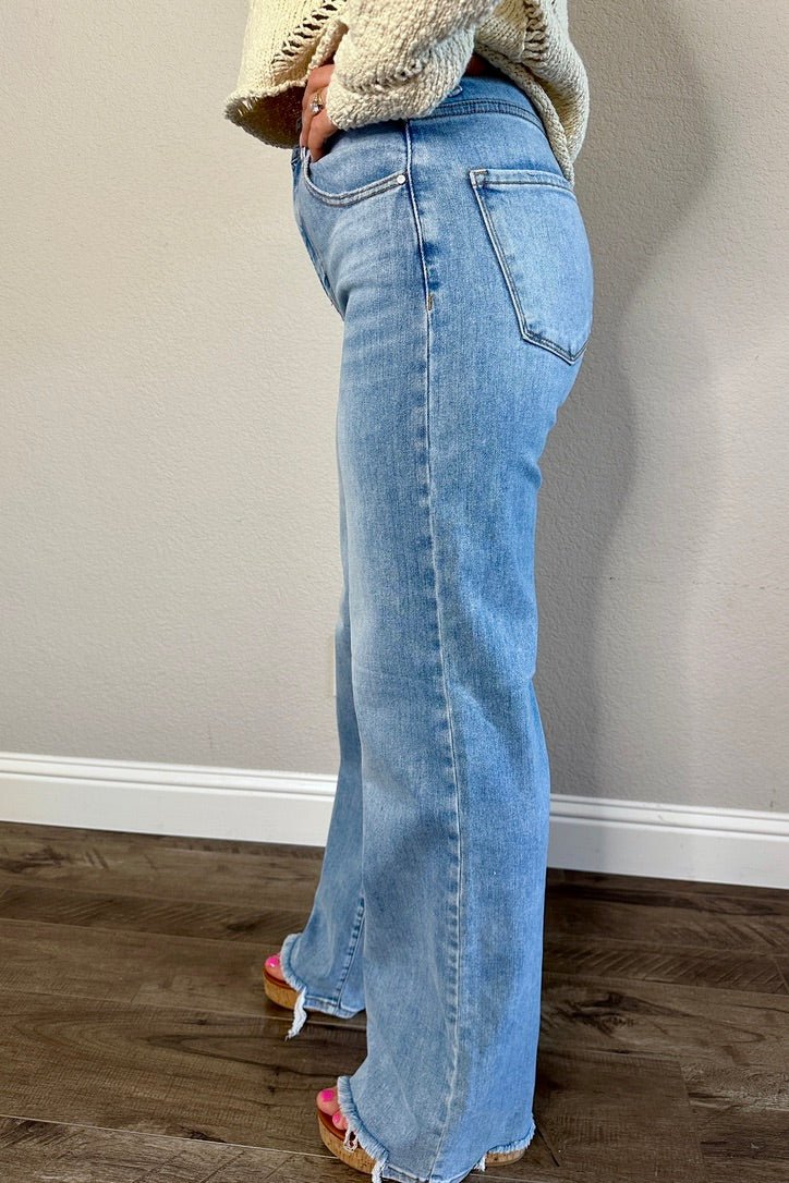 Lowell High Rise Step - Hem Jeans - MTT Collective