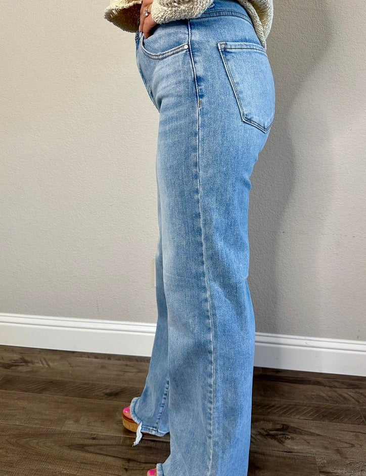 Lowell High Rise Step - Hem Jeans - MTT Collective
