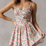 Luciana Multicolored Floral Romper - MTT Collective