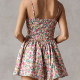 Luciana Multicolored Floral Romper - MTT Collective