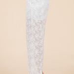 Lucille Embroidered Sheer Wide Leg Pants - MTT Collective
