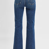 Lynette High Rise Crop Straight Raw Hem Jeans - MTT Collective