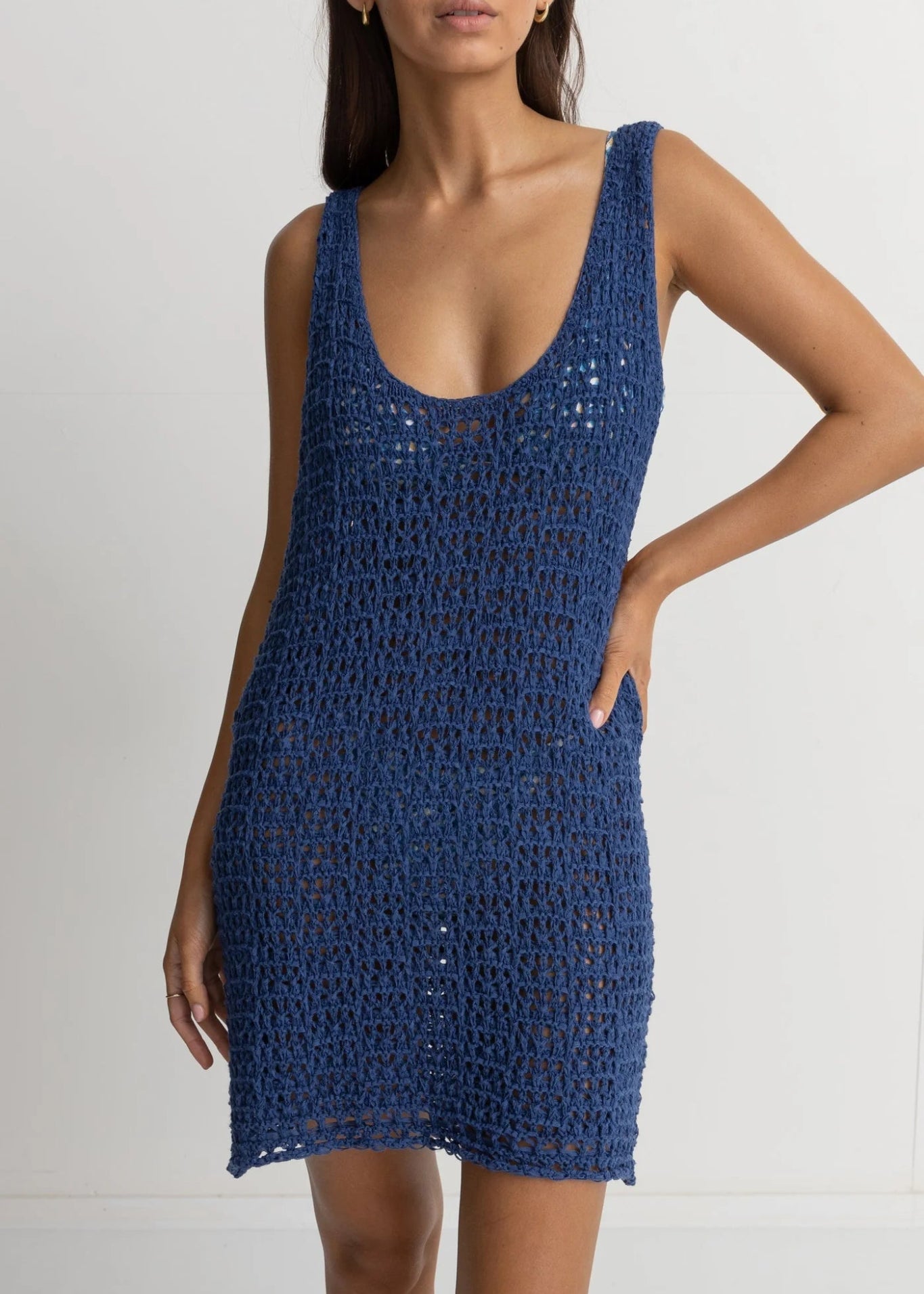 Maddie Knit Scoop Neck Mini Dress - MTT Collective