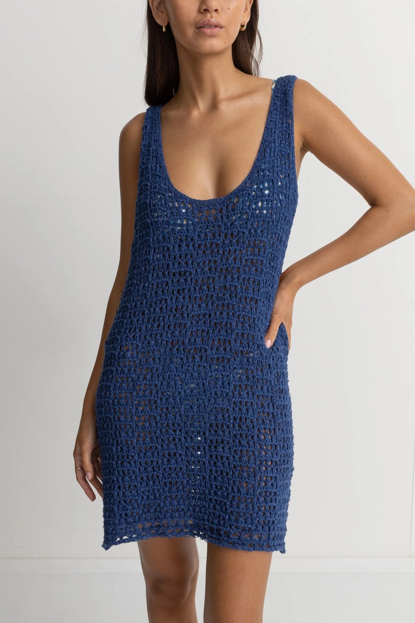 Maddie Knit Scoop Neck Mini Dress - MTT Collective
