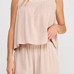 Maddie Soft Linen Embroidered Tank - MTT Collective