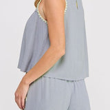 Maddie Soft Linen Embroidered Tank - MTT Collective