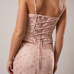 Madeline Lace Back Ruched Top - MTT Collective