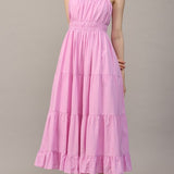 Mae Shirred Waist Tiered Cami Dress - MTT Collective