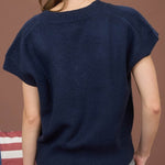 Maeve V - Neck Knit Sweater Vest - MTT Collective