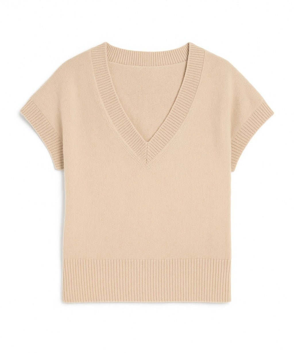 Maeve V - Neck Knit Sweater Vest - MTT Collective