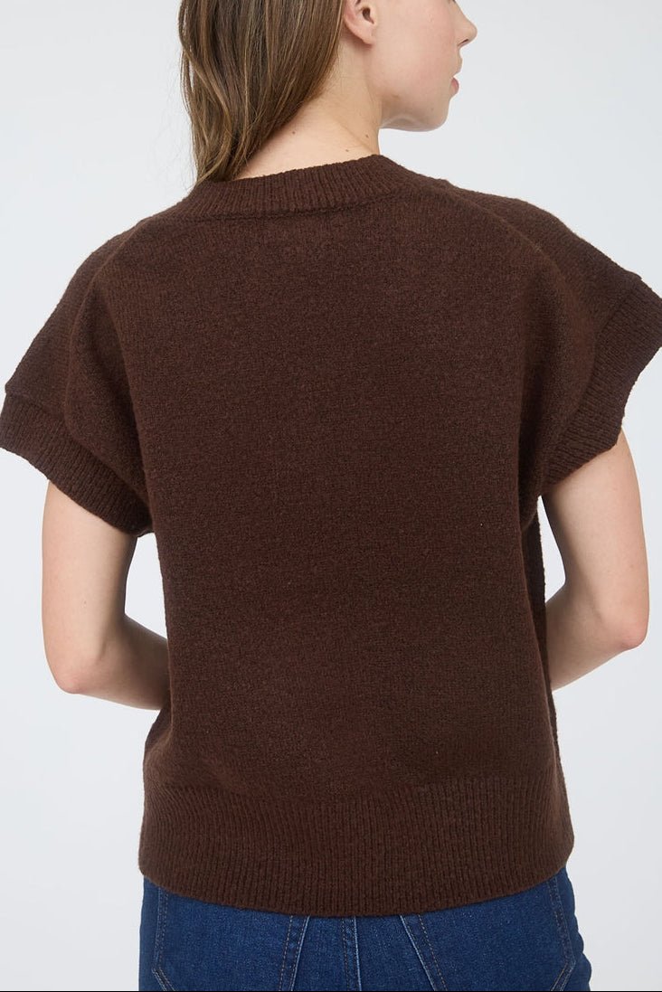 Maeve V - Neck Knit Sweater Vest - MTT Collective