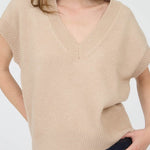Maeve V - Neck Knit Sweater Vest - MTT Collective