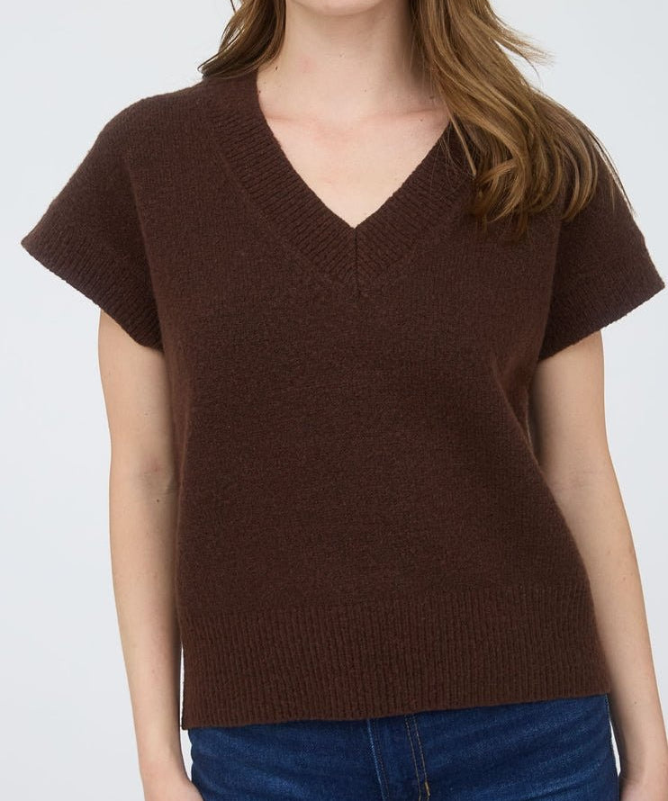 Maeve V - Neck Knit Sweater Vest - MTT Collective