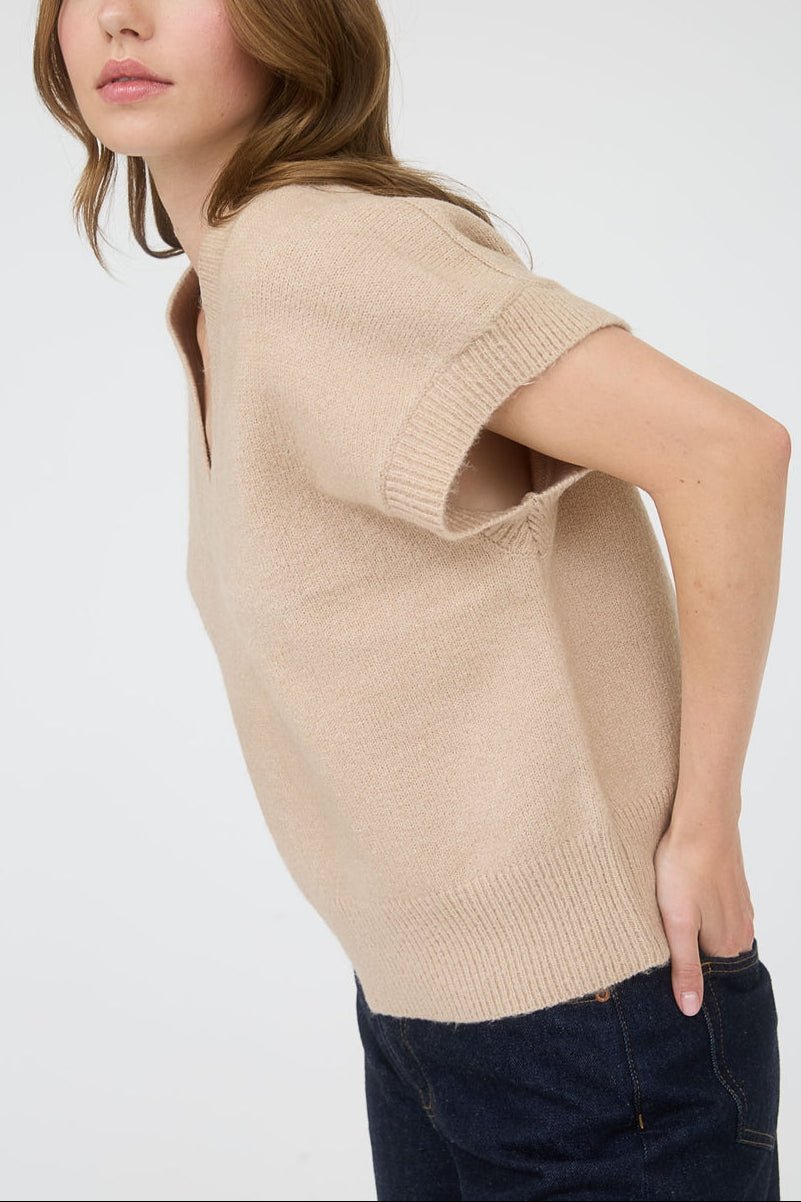 Maeve V - Neck Knit Sweater Vest - MTT Collective