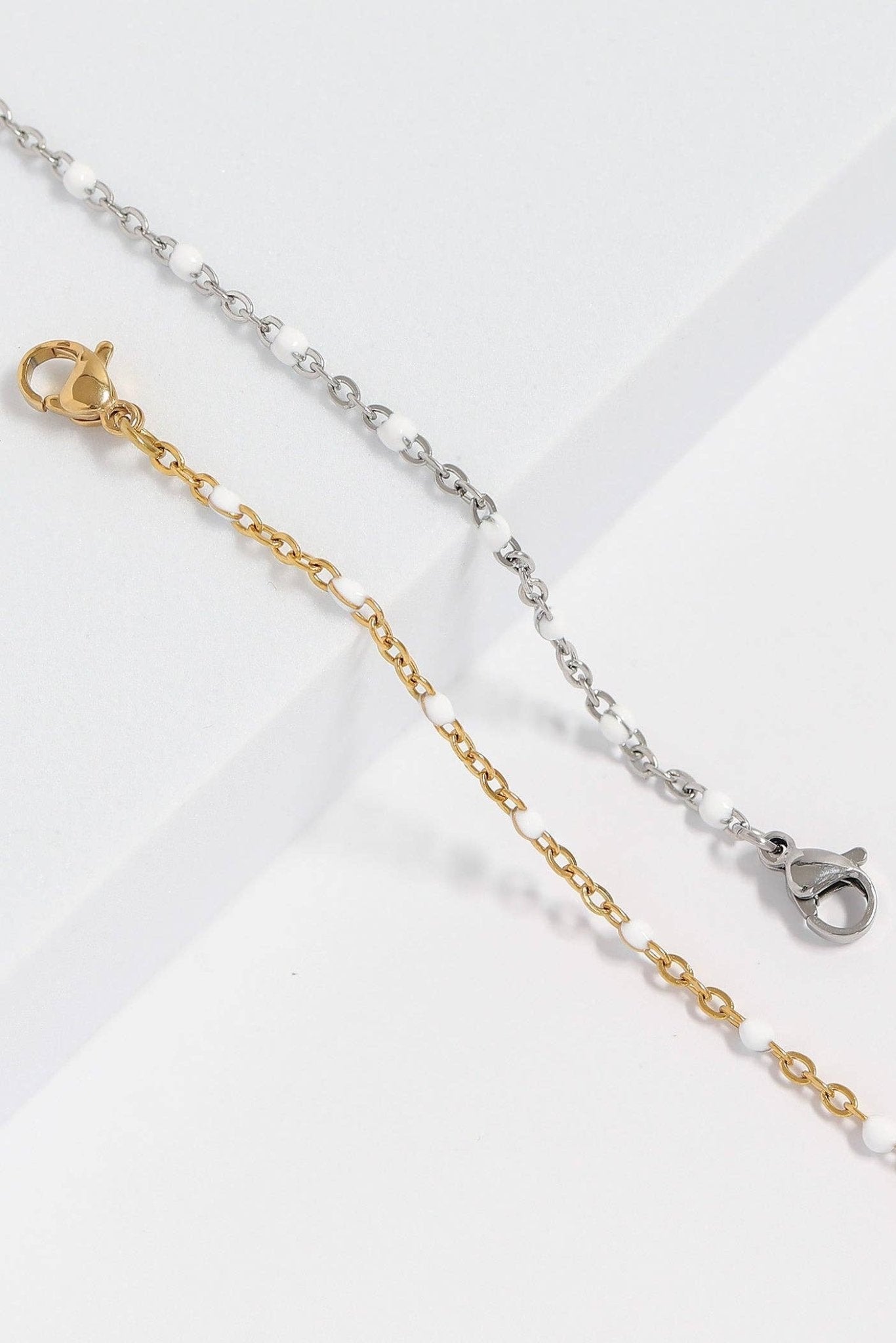 Maggie White Confetti Chain Bracelet - MTT Collective