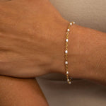 Maggie White Confetti Chain Bracelet - MTT Collective