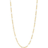 Maggie White Confetti Chain Necklace - MTT Collective