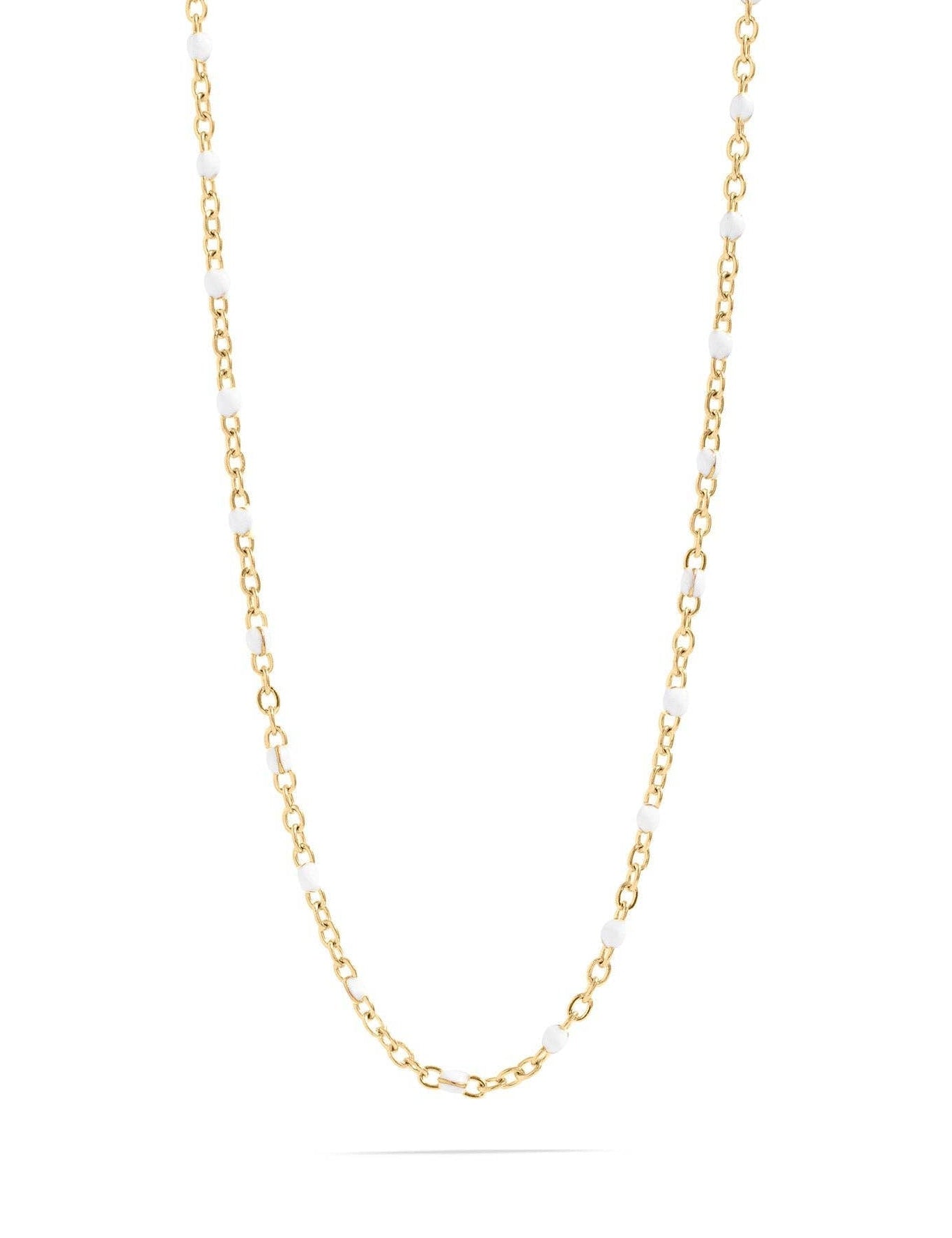 Maggie White Confetti Chain Necklace - MTT Collective