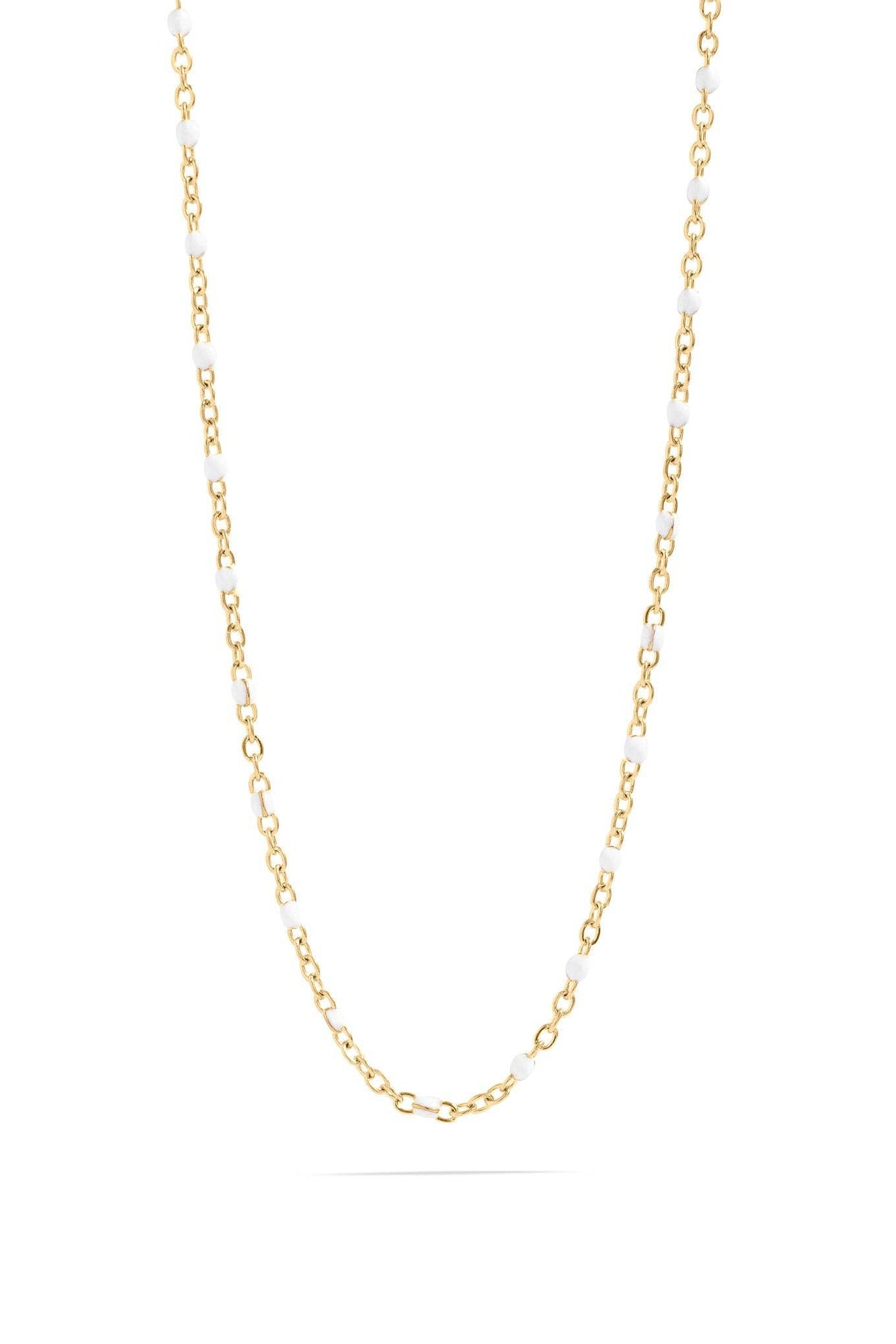 Maggie White Confetti Chain Necklace - MTT Collective