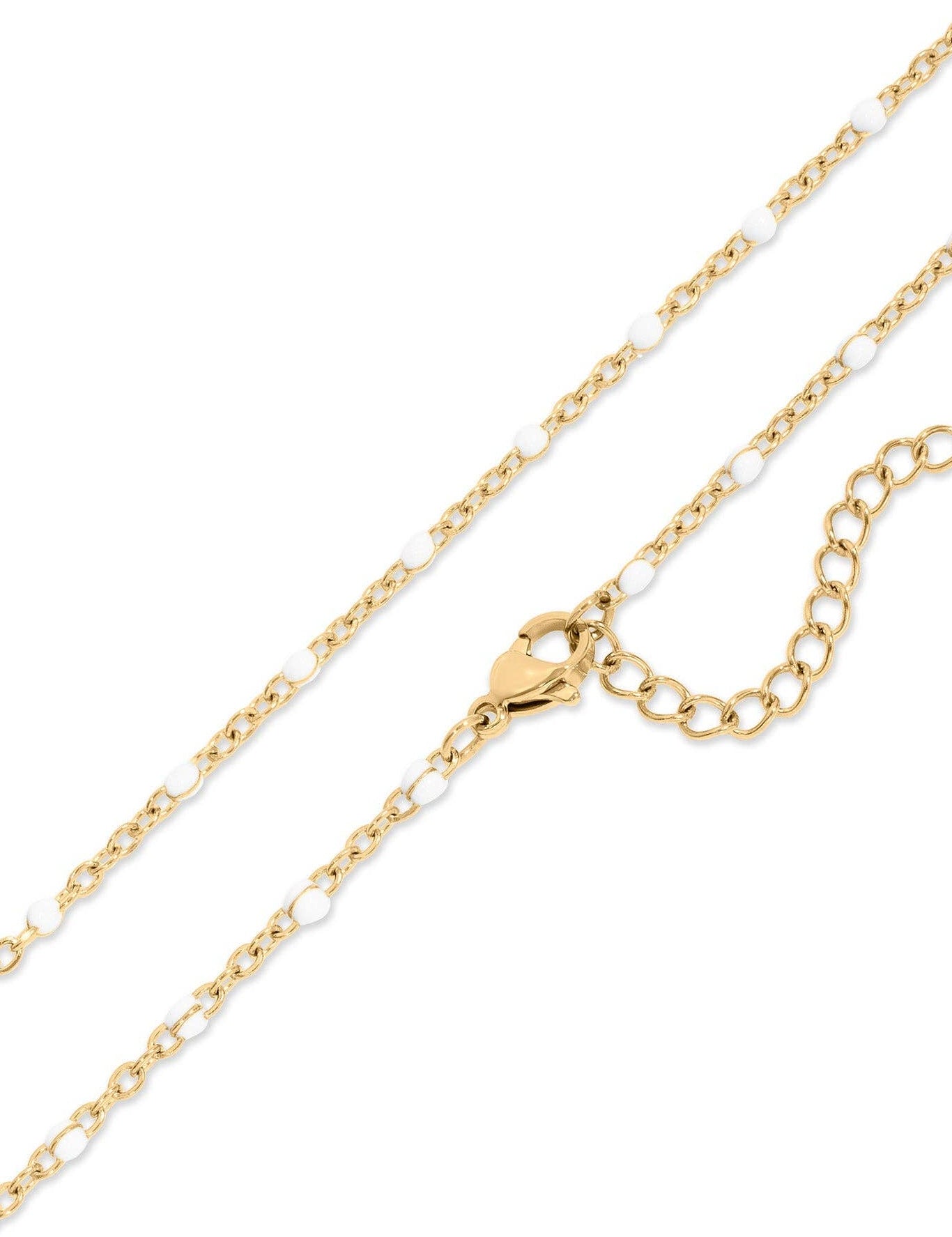 Maggie White Confetti Chain Necklace - MTT Collective