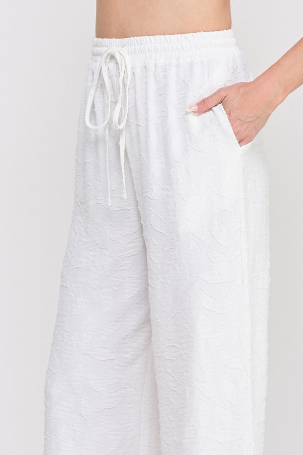 Maisey Jacquard Tie Waist Pant - MTT Collective