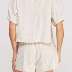 Malia Floral Embroidered Dolman Top - MTT Collective