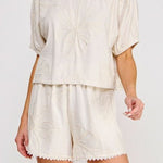 Malia Floral Embroidered Dolman Top - MTT Collective