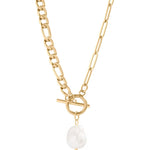 Mallory Freshwater Pearl Charm Necklace - MTT Collective