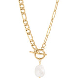 Mallory Freshwater Pearl Charm Necklace - MTT Collective