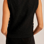Mallory V - Neck Slub Textured Vest - MTT Collective