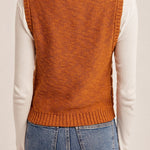 Mallory V - Neck Slub Textured Vest - MTT Collective