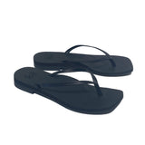 Malvados Lola flip flop sandal in Noir — angle view