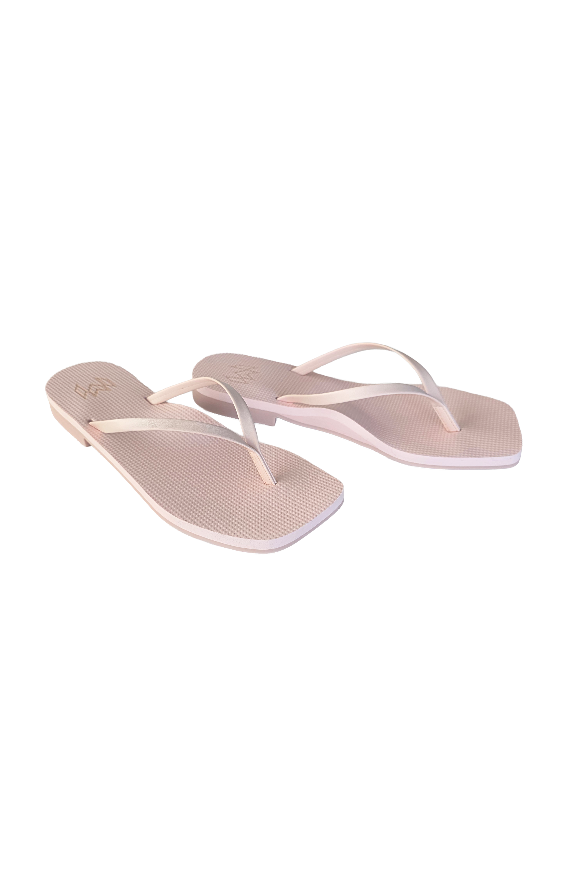 Malvados Lola flip flop sandal in Peonie — angle view