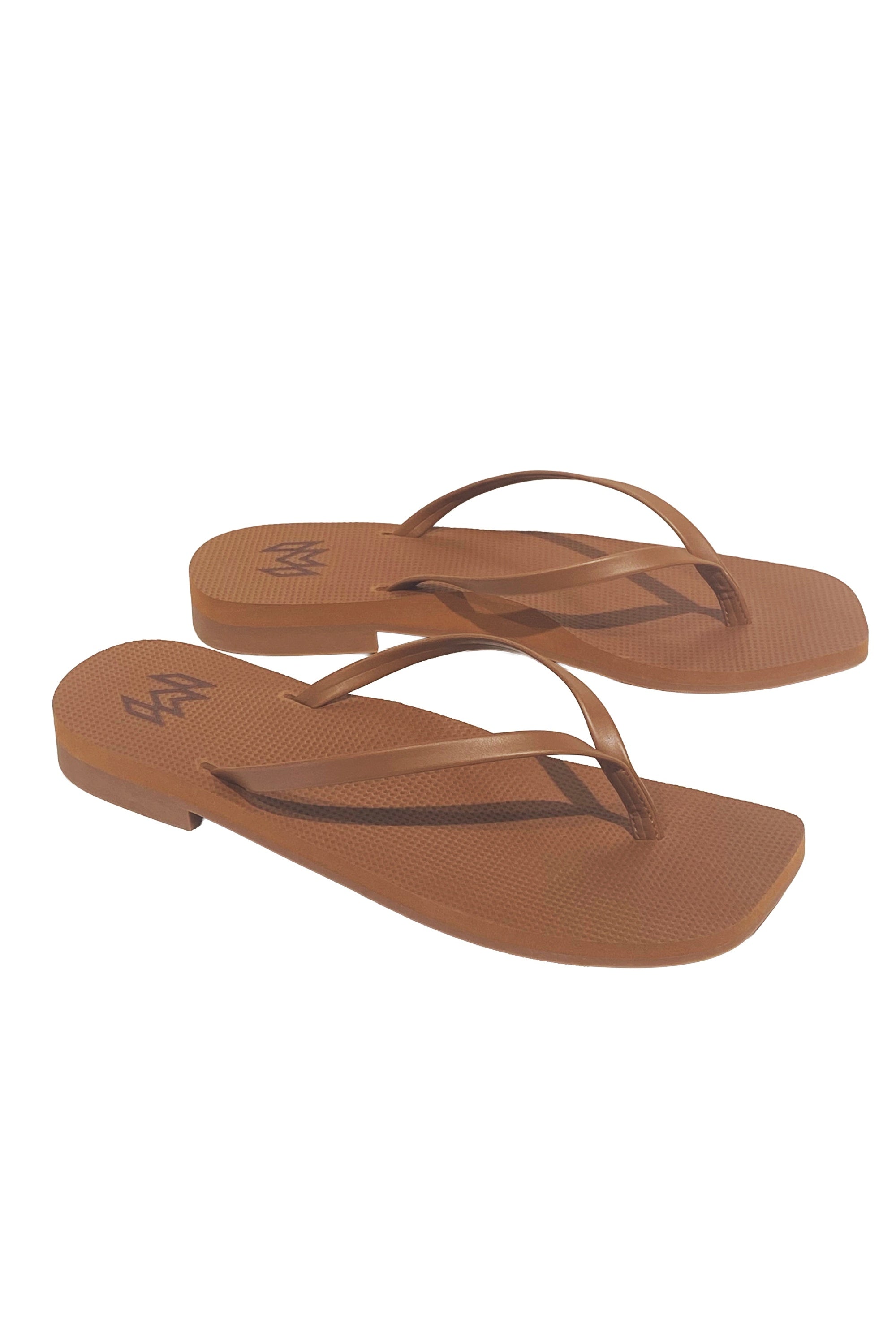 Malvados Lola flip flop sandal in Sienna — angle view