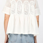 Marceline Mesh Applique Top - MTT Collective